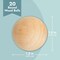 1.5" Wooden Balls for Crafts, Unfinished Wood Spheres for DIY Projects, 20 Pack